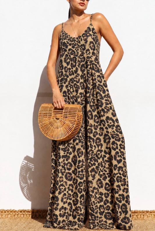 ENTERIZO TIRANTES LEOPARDO