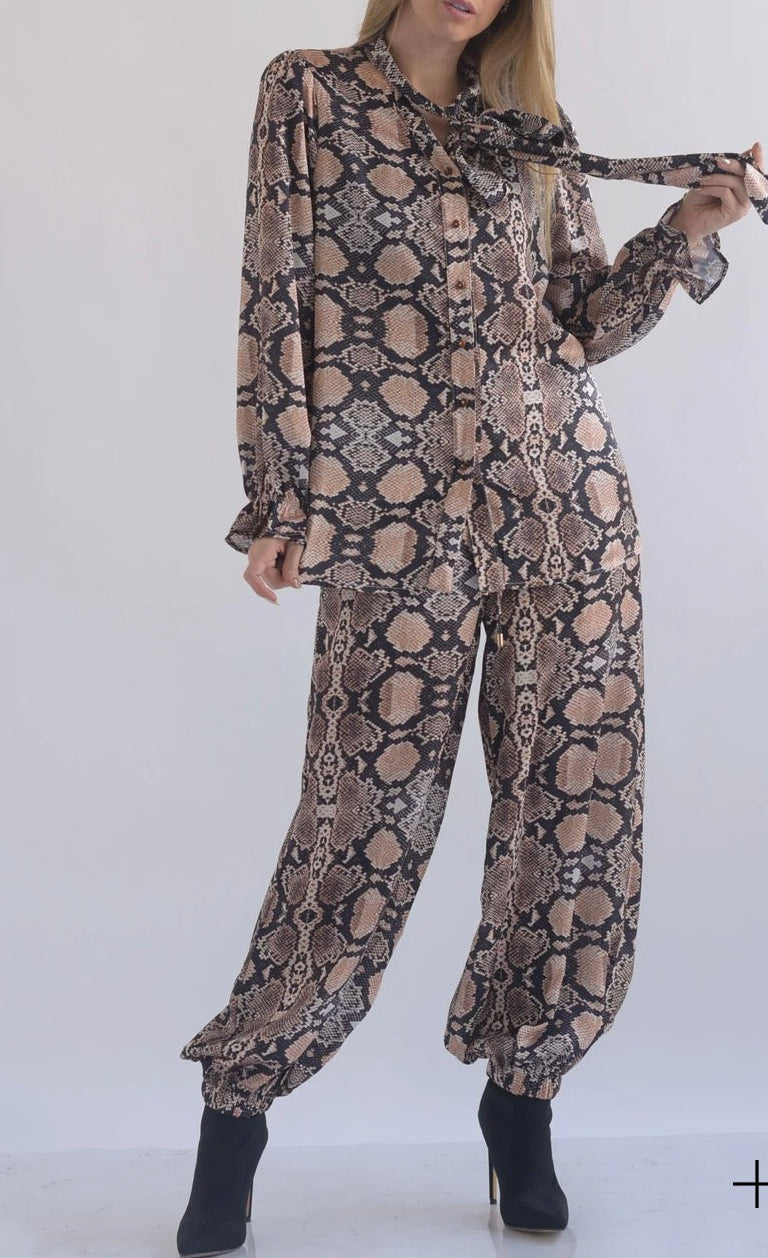 CONJUNTO ESTAMPADO SERPIENTE