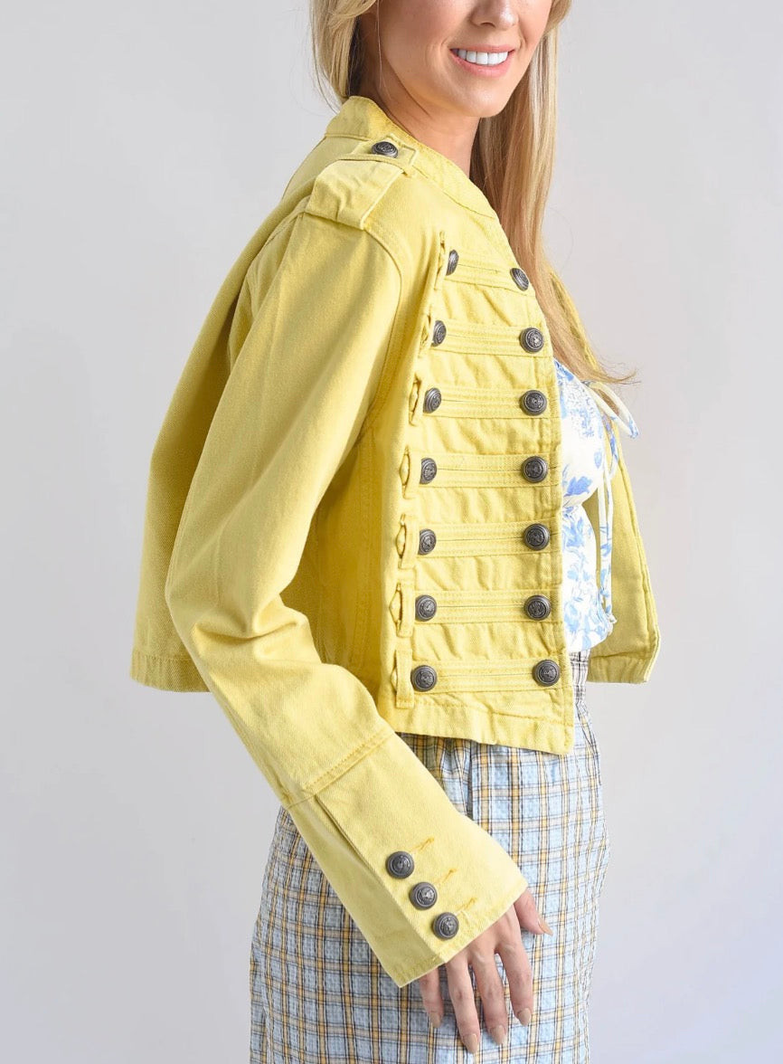 CHAMARRA MILITAR AMARILLO
