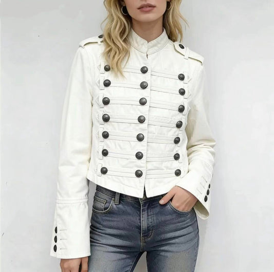 CHAMARRA MILITAR BLANCO